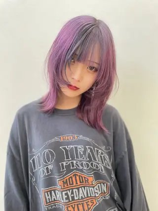 ミディアム カラー ミユル/ 盛れるエクステ🎀✨のヘアスタイル