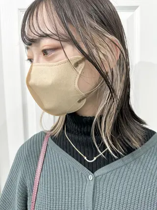 ミディアム カラー kai .のヘアスタイル