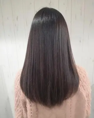 セミロング カラー 西川 敏夫のヘアスタイル