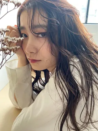 セミロング カラー パーマ ヘアアレンジ 【ツヤ髪美容師】 ツダケイスケのヘアスタイル