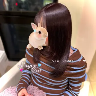 ロング カラー 新宿/透明感カラー /韓国ヘアKANA♡のヘアスタイル