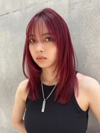 ミディアム カラー レイヤー,ボブ / 彩未のヘアスタイル