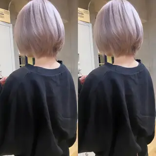 ショート カラー ⭐️横浜ブリーチ特化 美容師　堤涼⭐️のヘアスタイル