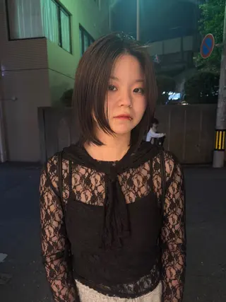 ミディアム 今泉/KAI🦓艶髪 ボブ/ミニボブのヘアスタイル