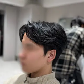 メンズ 曲がる縮毛/カルマパ ーマ/池袋/横村大全のヘアスタイル