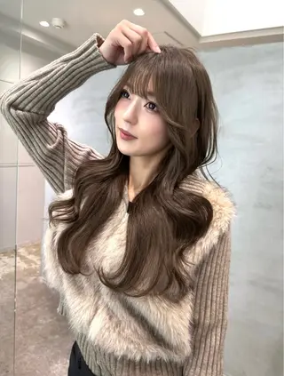 ロング カラー nit by AHNKISM所属・韓国ヘア💎レイヤー カットYUYAのヘアスタイル