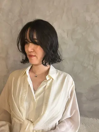 ミディアム パーマ さの あやねのヘアスタイル