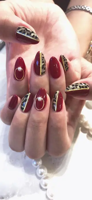 セミロング ネイル 長さ出し専門 nynaのネイルデザイン