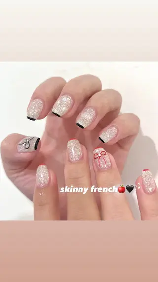 ネイル 🎀チーク/ちゅるん 🫧chisa🎀のネイルデザイン