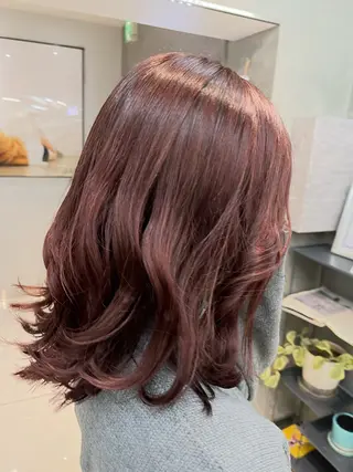 ミディアム カラー ボブ/透明感ベージュ 🫧クルミ🌟のヘアスタイル