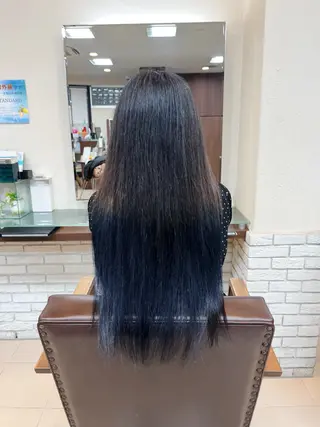 ロング カラー まつパ/暗髪カラー/ 縮毛矯正/若菜ほのかのマツエク・マツパデザイン