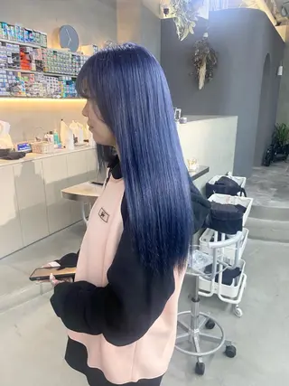 ロング カラー qulim所属・前橋 姫奈のヘアスタイル