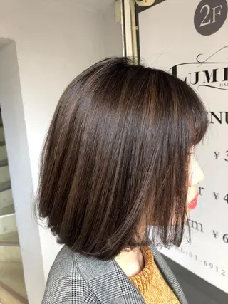 ミディアム カラー 【艶髪×韓国風】 毛流れ職人 RYOのヘアスタイル