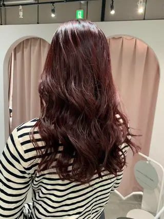 ロング カラー ヘアアレンジ kei/透明感カラー /ベージュ/インナーのヘアスタイル