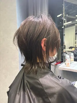 ショート rilas博多所属・博多JYUI/ウルフ ハイトーン/デザインのヘアスタイル