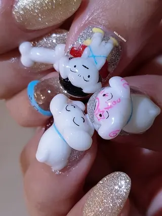 ネイル 3dパーツ/流行り 👧shushu❤️のネイルデザイン