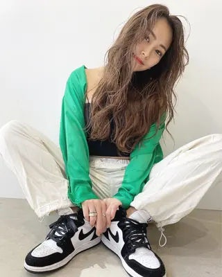 セミロング カラー ヘアアレンジ WATARU🔥／ 外国人風ハイライトのヘアスタイル