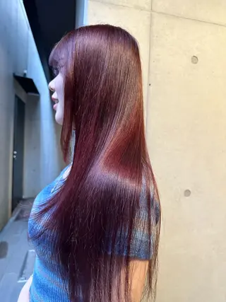 ロング カラー 似合わせウルフ/ レイヤー/山本祐輔のヘアスタイル