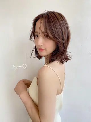 ミディアム 鎌倉 彩のヘアスタイル