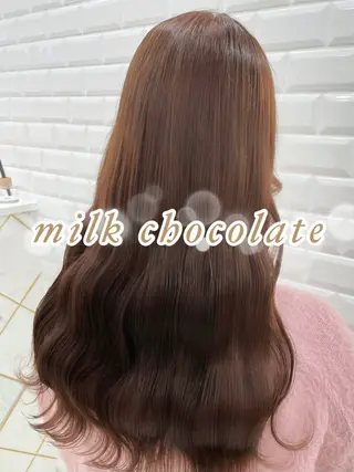 ロング カラー ヘアアレンジ ガーリーカラー🩷 ユウ🍓💞のヘアスタイル