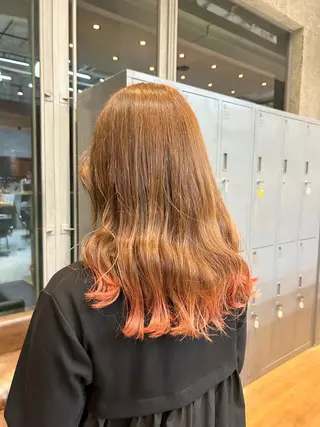 ミディアム カラー 艶髪ハイトーン /髪質改善✨レオンのヘアスタイル