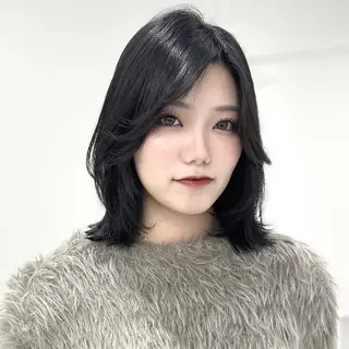 ミディアム 京都レイヤーカット うえひのヘアスタイル