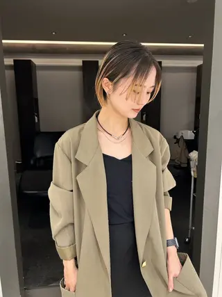 ショート カラー メンズヘア/レイヤー /ボブ山内春輝のヘアスタイル