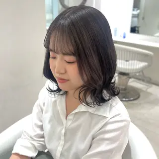ミディアム カラー ParveMix￤ 大賀さつき🍨🤍のヘアスタイル