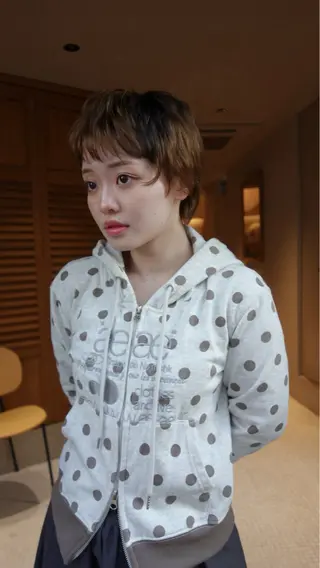 ショート 《無料カットモデル / perm》ナミのヘアスタイル