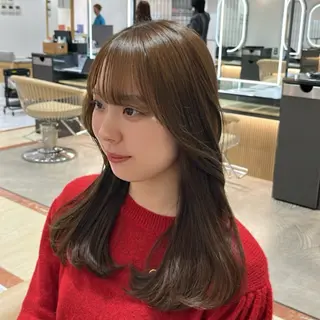 ロング カットモデル/ 透明感ヘア/成瀬裕介のヘアスタイル
