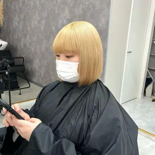 ロング カラー パーマ ヘアアレンジ メンズ キッズ ネイル マツエク・マツパ アイブロウ ハイトーン/ピンク 💗モモ໒꒱のヘアスタイル