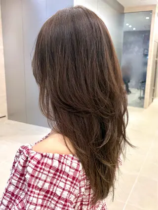 ロング PULSE yokohama所属・横浜駅/韓国レイヤー カット/髪質改善のヘアスタイル