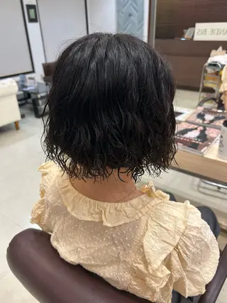 ショート パーマ 滝川 コウタのヘアスタイル