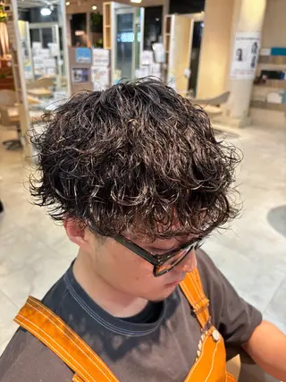 パーマ メンズ 田中 大空のヘアスタイル