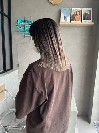 ミディアム カラー mood tatemachiのヘアスタイル