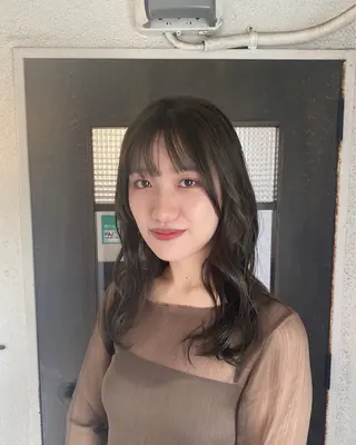 セミロング カラー BATON.あずみ /カラー/縮毛矯正のヘアスタイル