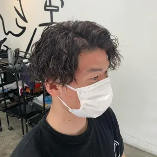 ショート パーマ メンズ メンズ特化美容師/ 藤戸 椋のヘアスタイル