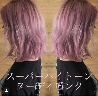 ミディアム カラー テトネ タカシのヘアスタイル
