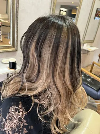 セミロング カラー 🔷岡村主明🔷 Lafestaのヘアスタイル