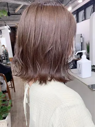 ミディアム カラー ブリーチダブルカラー 【koide】のヘアスタイル
