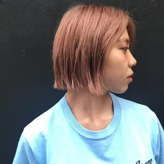 ショート カラー レイヤーカット BLend 渋谷のヘアスタイル