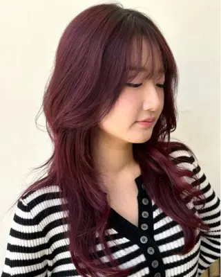 ロング カラー いもの こはるのヘアスタイル