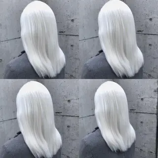 ミディアム カラー 韓国レイヤーカット/ 儚げカラーチナツのヘアスタイル