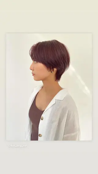 ショート カラー コイデ リュウセイのヘアスタイル