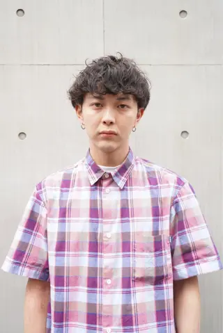 ミディアム パーマ メンズ メンズスタイリスト リュウジのヘアスタイル