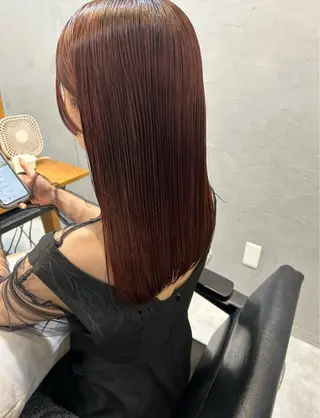 セミロング カラー 長井 美佳のヘアスタイル