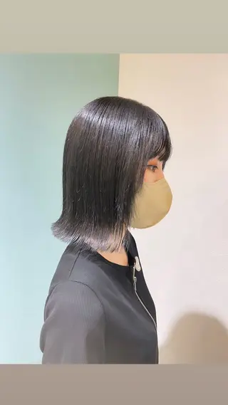 ミディアム カラー ヘアアレンジ 艶髪/髪質改善/ 松村きさらのヘアスタイル