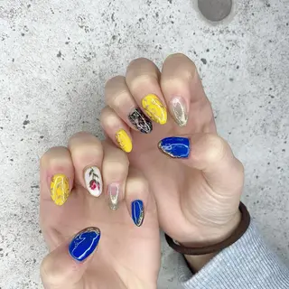 セミロング カラー パーマ ヘアアレンジ メンズ キッズ ネイル マツエク・マツパ Salon Ｋのネイルデザイン