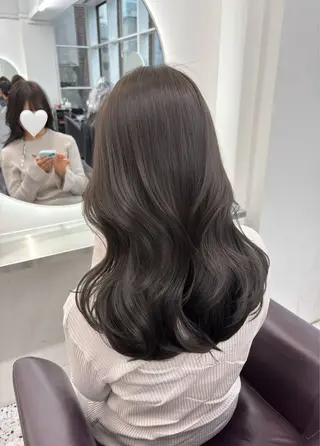 セミロング カラー パーマ ヘアアレンジ 🌸グレージュ/ ベージュ🌸yutaのヘアスタイル