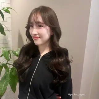 ロング カラー パーマ メンズ こくぶん ひよりのヘアスタイル